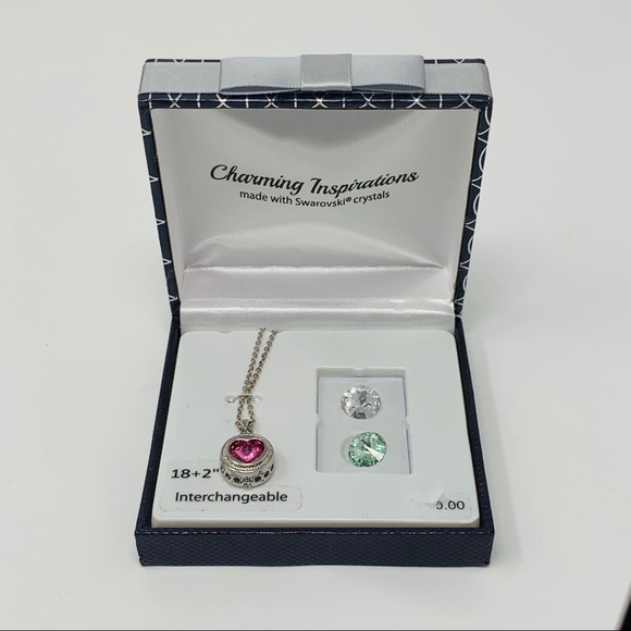 Swarovski interchangeable silver plated necklace - Picture 2 of 5